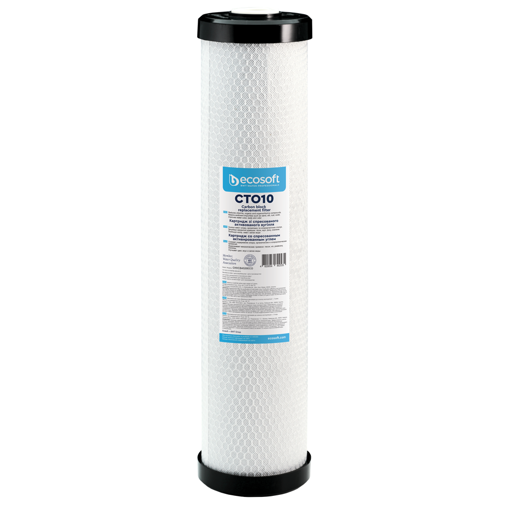 Kartuç i karbonit aktiv të kompresuar Ecosoft CTO10 4.5"x20" (CHVCB4520ECO)