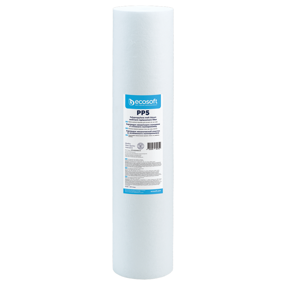 Kartuç i polipropilenit Ecosoft 4,5"x20" 5 µm (CPV45205ECO)