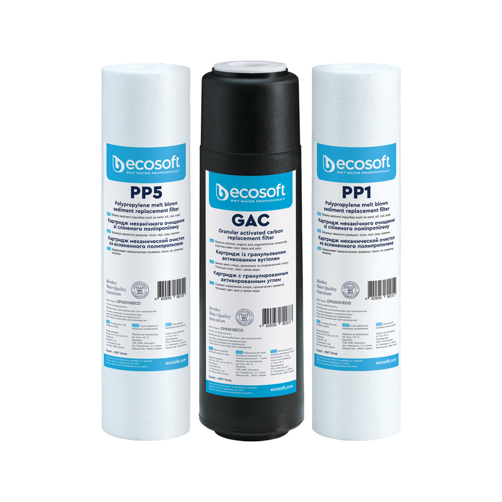 SET FILTRASH PER SISTEMIN RO (CPV3ECOSTD)